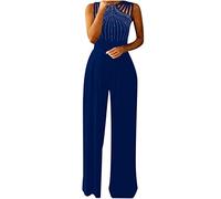 2022 Mono con Pantalón Largo Mujeres Playsuit Vestido Ceremonia Sólido De Pierna Ancha Manece Mangas Dungaree Sumpsuit Pantalones Rompers Elegante Casual Party
