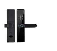 2022 NUEVO Compatible con RAYKUBE H4 Tuya Cerradura electrónica Wifi Cerradura de puerta inteligente Cerradura de huella digital Contraseña Tarjeta IC Clave Carga USB for hogar inteligente (Color : 2