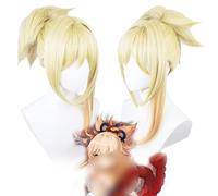 2022 Peluca de impacto Genshin de 13 pulgadas, peluca de cosplay de anime Naganohara Yoimiya, peluca dorada degradada con gorro de peluca gratis, for Halloween, fiesta, carnaval, vida nocturna, concie