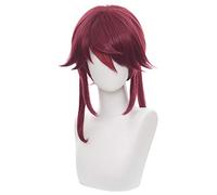 2022 Peluca de sacarosa de , Genshin Impact Suclay Peluca de Cosplay con Orejas de Clip y Tapa de Peluca, Peluca de Cosplay Azul Verde Recto ( Color : Rosaria )