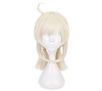 2022 Peluca de sacarosa de , Genshin Impact Suclay Peluca de Cosplay con Orejas de Clip y Tapa de Peluca, Peluca de Cosplay Azul Verde Recto ( Color : Klee )