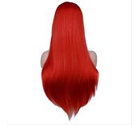 2022 Peluca Mujeres Natruales Larga Lamera Ondulada Peluca Cosplay Negro Rojo Rosa Rubia Ligera Marrón Marrón Oscuro 68 cm 26 Pulgadas Rojo