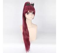 2022 Puella Magi Sakura Kyouko Wine Red 80cm Straight Ponytail¡Gratis! Iwatobi Swim Club Gou Matsuoka Cosplay Wig+ Peluca Free Wig