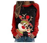 2022 Sudadera NavideñA Mujer - Sudaderas Mujer Largas Suelto Lindo PatróN Jersey Navideno Familia Ugly Jerseys NavideñOs Adolescente Chica Sudadera NavideñA Talla Grande Sueter