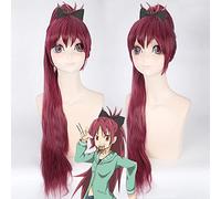 2022 Tokio Anime Puella Magi Mandoka Magica Mujeres Sakura Kyouko Cosplay Peluca Sakura Kyoko Dark Rojo Largo Peluita Lamón Peluca Disfraces PL-250 (Color : PL-250)