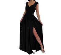 2022 Vestidos Larga para Mujer, Elegante Encaje Fiesta Vestidos Sexy Vestido de Cóctel sin Manga Vestido de Noche Moda Slim Fit Vestidos Largo con Abertura Formal Vestido de Novia Dama de Honor…