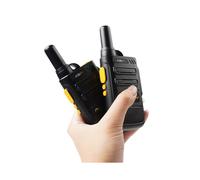 (2022sl 2PCs-EU) KSUT Walkie Talkie recargable, transmisor de tamaño pequeño, conjunto inalámbrico UHF