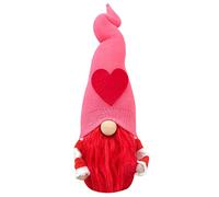 2023 3 piezas de decoración de muñecas de corazón de amor para el día de San Valentín, muñeca sin rostro, muñeca enana, festival de fiesta (multicolor, talla única)