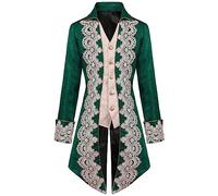 2023 Abrigo Hombre otoño Invierno Esmoquin Vintage Retro Abrigo largo medieval Steampunk Chaqueta Halloween Elegant gótico Disfraces Blazer Parka victoriana Traje Talla grande cosplay carnaval