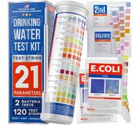 2023 All-New 20 in 1 Drinking Water Testing Kit 120 Strips - Home Tap and Well Water Test Kit for Hardness, Lead, Iron, Copper, Chlorine, Fluoride and More