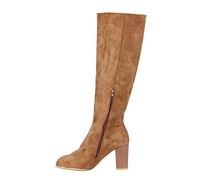 2023 Botas Altas Mujer Rodilla Gamuza Invierno Cordones Botas Largas Moda Botas Muslo Cálidas Botas de Mujer, Botas de invierno para mujer Botas altas Mujer Elegante Fiesta Botas