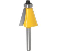 2023 - Broca de enrutador de borde biselado en ángulo de 15 grados compatible con broca de enrutador de 1/4 de pulgada, cuchillo de baño, ca