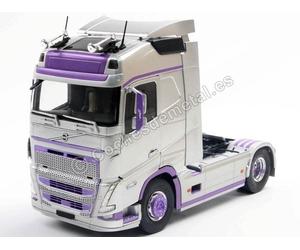 2023 Cabeza Tractora Volvo FH Globetrotter XL Plateado/Morado 1:24 Solido S24001