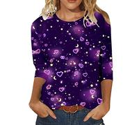2023 Casual Mujer Casual Camiseta Manga Larga Estampado Cuello Redondo Top Diablo Conjunto Disfraz Mujer, W, 4XL