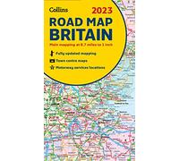 2023 Collins Road Map of Britain: Folded Road Map (Collins Road Atlas)