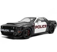 2023 Dodge Challenger Demon Policía Negro/Blanco 1:18 Solido S1805715