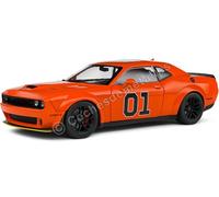 2023 Dodge Challenger SRT Scat Pack Widebody "Hazzard Tribute" Naranja 1:18 Soli