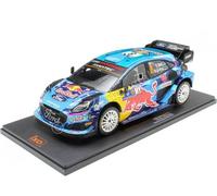 MODELLINO Scala compatible con Ford Puma WRC N.8 Europa Central. Rally 2023 TANAK-JARVEOJA 1:18 IXO MODELO 18RMC187