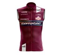 2023 Hombres National Pro Team Corratec Ciclismo Chaleco Cortaviento, Cortaviento Bicicletas Chaleco Cortaviento MTB Ropa sin mangas (L)