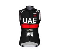 2023 Hombres National Pro Team UAE Ciclismo Chaleco Cortaviento, Cortaviento Bicicletas Chaleco Cortaviento MTB Ropa sin mangas (2XL)