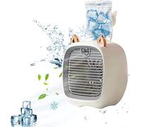 2023 Kids Portable Water Air-conditioning Fan, Mini Rechargeable Evaporative Air Cooler, 3 Speeds Adjustable Personal Air Conditioner Fan & Humidifier for Home Office Bedroom (Color : Gray)
