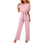 2023 Mono con Pantalón Largo Mujeres Playsuit Vestido Ceremonia Sólido De Pierna Ancha Manece Mangas Larga Dungaree Sumpsuit Pantalones Rompers Elegante Casual Party