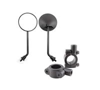2023 - Motorcycle Side Mirrors, 10mm Round Motorbike Side Mirror Black Handlebar Mirror for Motorcycle Bike