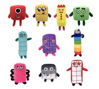 2023 New 1-10 Numberblocks Plush Doll Cartoon Soft Stuffed Toys Kids Xmas Birthday Gift Hot