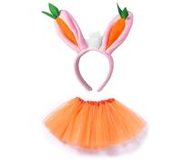-2023 New Animal Suit Ear Carrot Button Yarn Suit H Day Girl Up