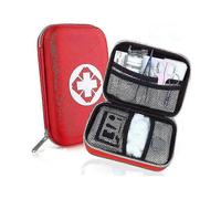 2023 New First Aid Kit, Mini Medical Box, Complete for Car, Travel, Office, Hiking, Sports, Home, Business (red)
