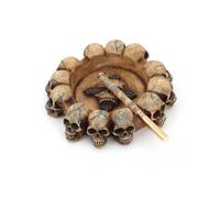 2023 New Resin Skull Cigarette Ash Container Vintage Realistic Practical Halloween Gift