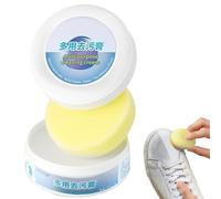 2023 Nueva Crema Quitamanchas de Limpieza Multifuncional, Crema Limpiadora de Zapatos Blancos con Esponja, crema limpiadora multiusos, Para zapatos blancos, bolsos de cuero, etc. (1pcs)