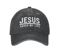 2023 Nuevo Casual Algodón Lavado Jesús Me Salvó la Vida Casca de Béisbol con coleta Cristiana Papá Primavera Verano Gorra Snapback Gorra Gorra