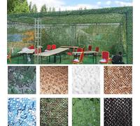 2023 Nuevo Espesado 210D Camouflage Net Redes de protección Solar Vela Solar 1x3m -Verde-A Decoraciones para Fiestas Cubiertas para automóviles