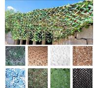 2023 Nuevo Espesado 210D Camouflage Net Redes de protección Solar Vela Solar 1x4m -Verde-B Funda de Coche para decoración de Fiestas, Camping, protección Solar