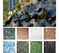 2023 Nuevo Espesado 210D Vela Solar Camouflage Net 3x4m -Negro Redes de protección Solar Funda de Coche para decoración de Fiestas, Camping, protección Solar