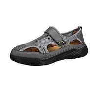 2023 nuevos zapatos de playa grandes a mano para exteriores de tendencia versátil transpirable de verano para hombres, sandalias de malla hueca Zapatillas Hombre Abiertas