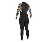 2023 O'Neill Girls Epic 5/4mm Back Zip Wetsuit 4219BG - Black/Demiflor Age - 8Y