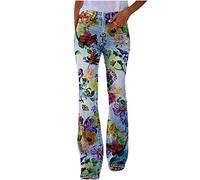 2023 Pantalón de Mezclilla Mujer Vaquero Jeans Moda Slim Fit Bootcut Pantalón largo Casual Denim Jeans retro cintura alta original Pantalones Elástico vintage fiesta Jeans elegante Primavera otoño