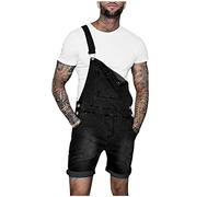2023 Pantalones Cortos de Vaquero para Hombre Monos Peto Mezclilla Slim Fit Casual Trabajo Jumpsuit Verano Jeans Moda Fiesta Pant