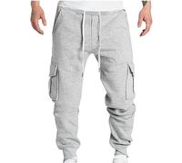2023 Pantalones Hombre otoño Inviernos Deporte Casual Jogging Pantalón Largos con Ajustable Cordón Sueltas Chandal Pantalone de Trabajo Color Sólido para Corror Gimnasio Fitness Pants Joggers