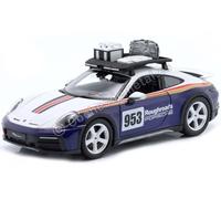Bburago - Porsche 911 Dakar - Maqueta Realista de Coche a Escala 1:24, réplica diecast con Puertas Que se abren, Licencia Oficial Porsche, Edad Recomendada 3+ años
