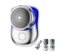 2023 Powerful Storm Shaver for Men - Powerful Storm Shaver, Mini Shaver Portable Electric Shaver, Rechargeable USB Electric Shaver, for Home, Car, Travel (Blue)