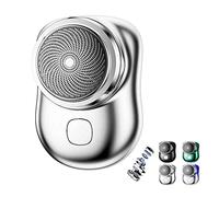 2023 Powerful Storm Shaver for Men - Powerful Storm Shaver, Mini Shaver Portable Electric Shaver, Rechargeable USB Electric Shaver, for Home, Car, Travel (Silver)