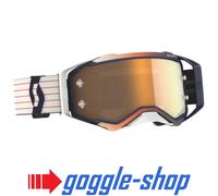 2023 Scott Prospect Gafas Amplificador Azul Blanco Motocross - Rosa Cromo Lente