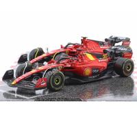 Burago Set 2 maquetas Coche Fórmula 1, Carlos Sainz, Charles Leclerc, Ferrari SF-23, Escala 1/43, Maqueta, Miniatura de colección, F1, BBurago, Regalos para coleccionistas, +3 años (78002)