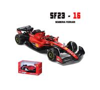 (2023 SF23-16) 1:43 Ferrari 2023 SF23 # 16 Lecler # 55 Sainz Jr. Modelo de coche de aleación de fundición