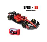 (2023 SF23-55) 1:43 Ferrari 2023 SF23 # 16 Lecler # 55 Sainz Jr. Modelo de coche de aleación de fundición