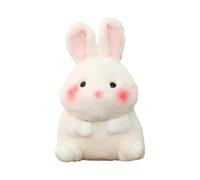 2023 Year of the Rabbit Mascot Plush Toy, Cute New Year Soft Stuffed Animal, White Rabbit Plush Pillow, Children's Plush Toy (Medium Rabbit 9.8 inch)