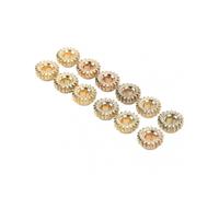 2024 12 Pcs Tuning Peg Gear 12mm Diameter 1:18 Ratio Hex Hole Metal Guitar Machine Heads Mount Gear Gold